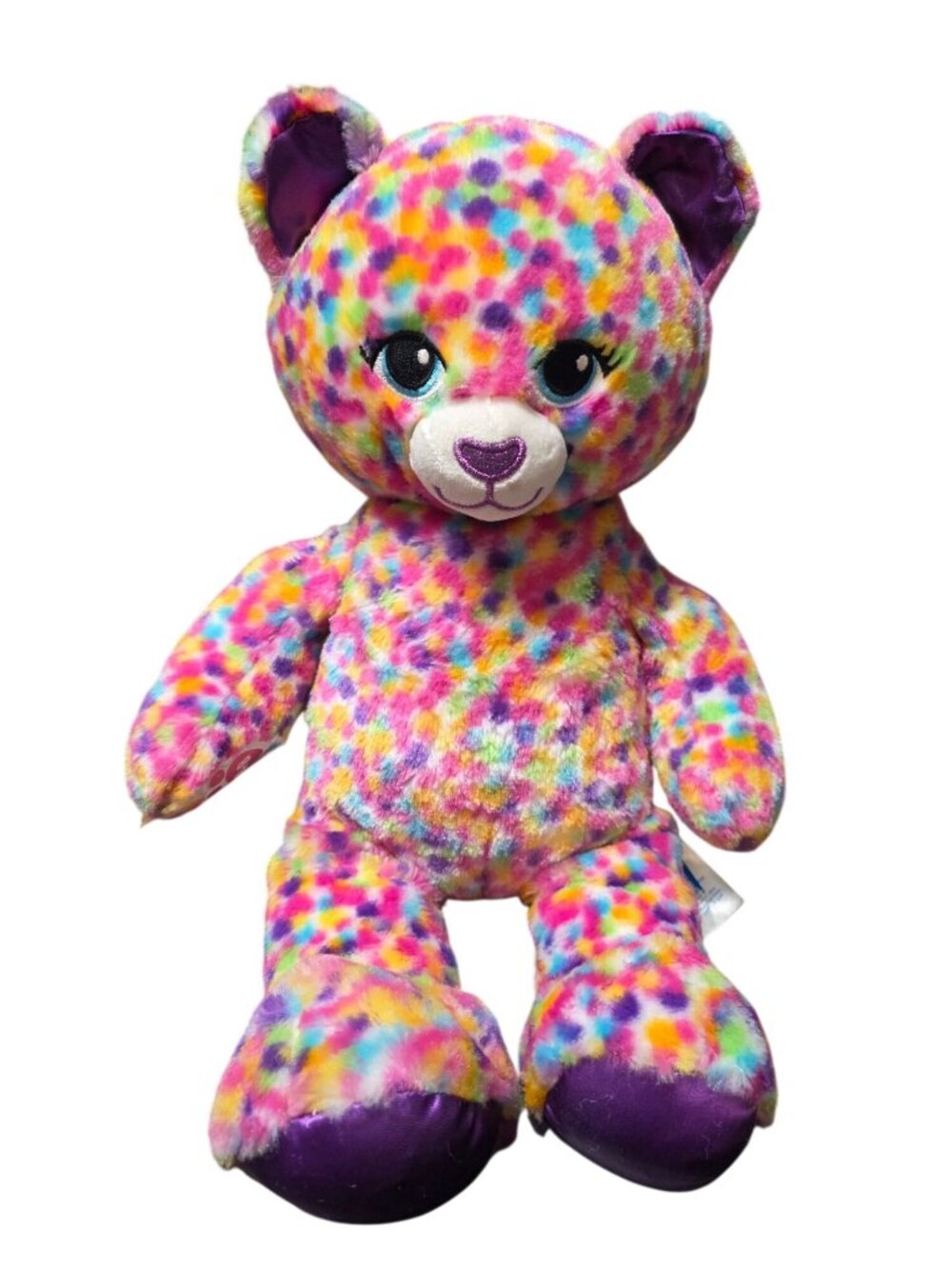 Build-A-Bear Workshop BAB Rainbow Confetti Leopard Plush